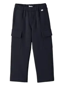 Спортивные брюки карго с эластичным поясом Il Gufo, синий
