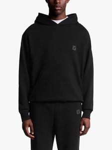 Худи для отдыха из хлопковой смеси Lyle & Scott, Jet Black