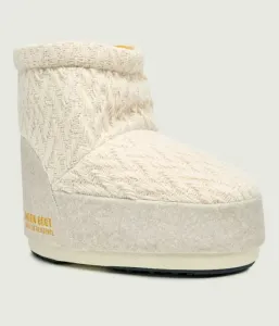 Снежные сапоги ICON LOW NOLACE KNIT Moon Boot, кремовый