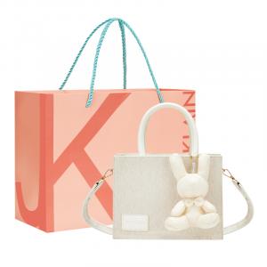 Сумка-шоппер PU, Сумка для покупок, Сумка через плечо, Повседневная женская сумка Экрю/Синяя/Хаки JANE KLAIN