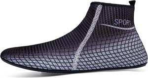 Женские водные туфли с высокой посадкой для пляжа и спорта Vtiao, белый/черный