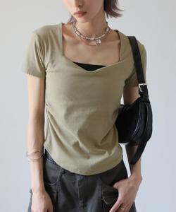 Футболка с квадратным вырезом Ulysses, цвет мокко