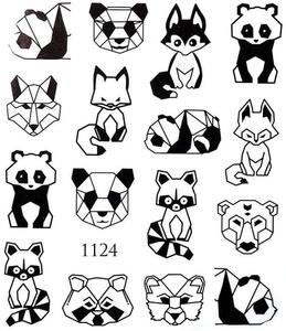 Водные наклейки для ногтей - №1124, inna