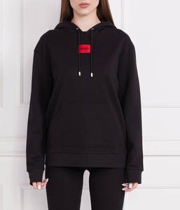 Толстовка женская Hugo Dasara с нашивкой логотипа бренда, черный