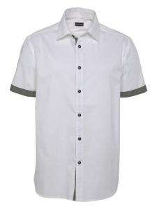 Рубашка с короткими рукавами белого цвета Bruno Banani