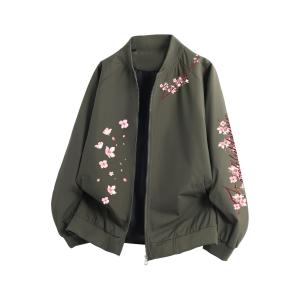 Куртка Unisex Stand Collar Moderate ZIAREL, army зеленый