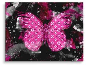 Картина на холсте ArtMind Schmetterling Rosa, многоцветный