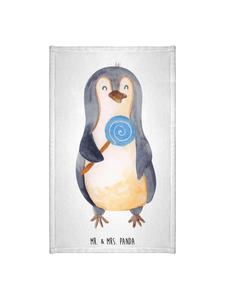 Mr. & Mrs. Panda Гостевое полотенце «Пингвин-леденец» без надписи, белое
