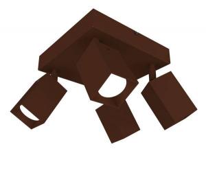 Потолочный светильник Lumicom Brick X4, коричневый