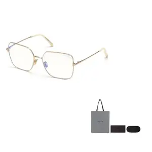 TOM FORD Металлические квадратные очки для мужчин, Ivory White