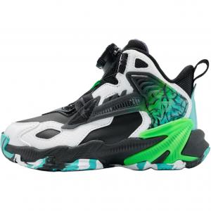 Баскетбольные кроссовки для детей дошкольного возраста QIAODAN, черный/белый/зеленый