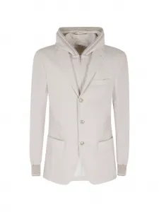 Многослойная куртка с капюшоном Eleventy, серый