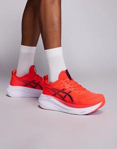 Кроссовки для бега Asics Gel-Nimbus 27 в ярко-красном и черном цвете