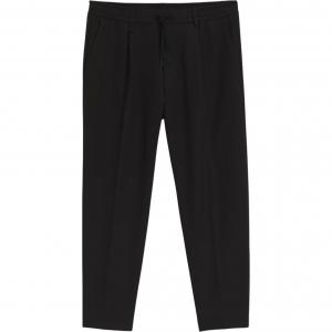 Брюки с эластичным поясом на шнурке HUGO BOSS, черный