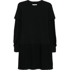 Многослойное мини-платье MM6 Maison Margiela, черный