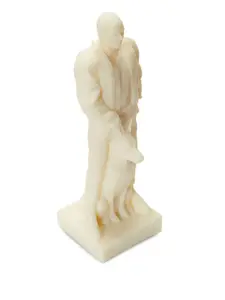 Свеча с мраморным эффектом, 650 г, 28х10,5 см, Stance, нейтральные цвета