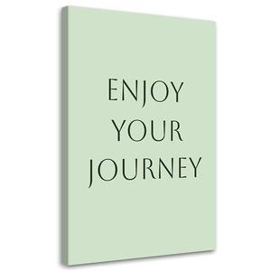 Картина арт-принт KUNSTLOFT Enjoy Your Journey, зеленый