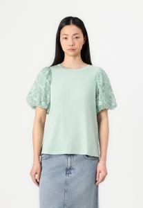 Рубашка с принтом VISIMONIA O NECK VILA, зеленый