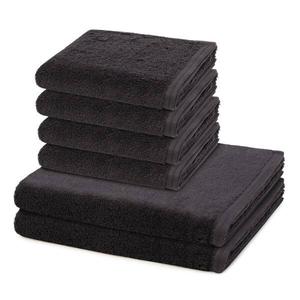 Vegan Life Набор полотенец Vossen (6 шт), 50x1x100 см, антрацитовый