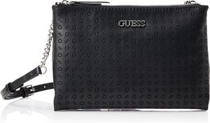Сумка-мессенджер GUESS Factory Tidewood Logo с двойной молнией и мини-ремешком через плечо