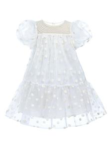 Тюлевое платье, украшенное жемчугом Tulleen, белый