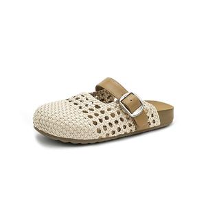 UBZ Женские сандалии с закрытым носком, цвет слоновой кости