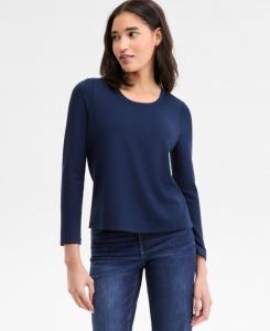 Женская блузка с длинными рукавами и круглым вырезом Liverpool Los Angeles, Dark Navy