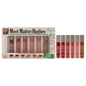 Встречайте набор мини-жидких помад Matte Hughes Long-Stacking Liquid Lipsticks от Balm для женщин, 6 шт., помада 0,04 унции — обожающая, спокойная, очаровательная, амбициозная, терпеливая, храбрая Thebalm