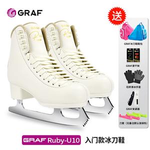 GRAF Коньки для фигурного катания Graff Real Ice Skates, Pure White, размер 31