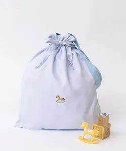 Сумка-шоппер на завязках, размер L (формат А4/сумка для пеленания) Panpantutu, цвет Sky-Colored Wooden Horse