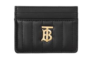 Lola Lola Кошелек для карточек из ягненка Женский Черный Burberry