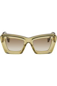 Loewe Зеленые солнцезащитные очки с анаграммой