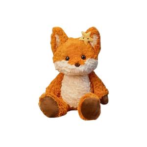 Милый плюшевый лисенок с цветочком Running Fox Star Head Flower Dolls высота 35см/50см LALABABY