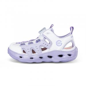 Детские сандалии с низким верхом, устойчивые к истиранию, дышащие, легкие, с амортизирующей поддержкой BKG, серый/синий