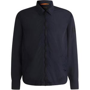 Босс Застёгивающаяся на молнию Рубашка HUGO BOSS, Тёмно-синий