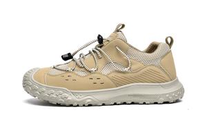 Дышащие низкие повседневные туфли для мужчин HLA, Khaki