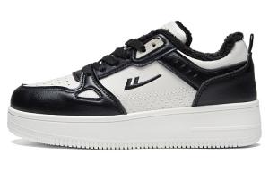 WARRIOR Утепленные флисовые тонкие хлопковые кроссовки термо легкие низкие скейтбордские унисекс бежево-черные, цвет Beige Black