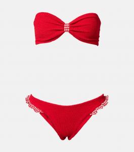 Бикини бандо Jean Hunza G, Red/Red