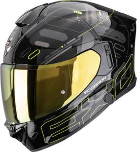 Шлем Scorpion exo-530 air fond full-face, Black/Yellow