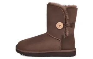 Ботинки зимние женские UGG Bailey Button, коричневый