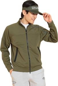 Мужская толстовка Callaway на молнии (двойная вязка) / для гольфа / C25117100, хаки