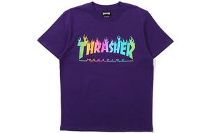 Thrasher Футболка прямая Japan Version Unisex Purple