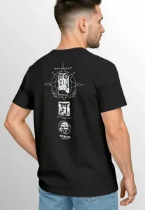 Футболка с принтом back tokyo japan asiensymbole kranich welle Neverless, Schwarz