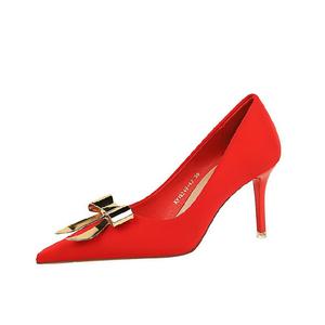 BIGTREE Тонкие каблуки на шпильках женские фиолетовые с сумкой для покупок, цвет Purple Shopping Bag