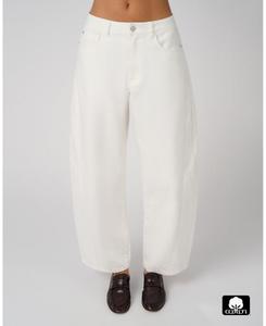 Женские джинсы средней посадки в форме бочки WeWoreWhat, White