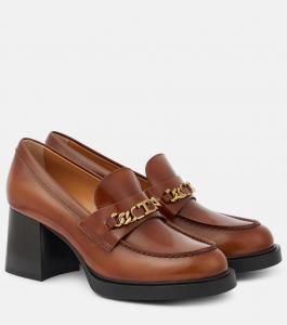 Туфли-лоферы из лакированной кожи Tod's, Cuoio Scuro