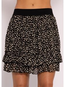 Мини-юбка SASSYCLASSY Volants-Rock mit Rüschen, черный