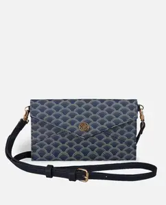 Многопозиционная сумка Kubu с застежкой-кнопкой Lonbali, темно-синий