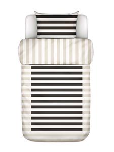 Комплект постельного белья из перкаля Санна в темно-синем/бежевом/белом цвете Marc O'Polo, 135x200 см