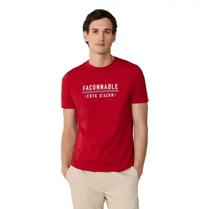Футболка с короткими рукавами Façonnable Cote Dazur, красный